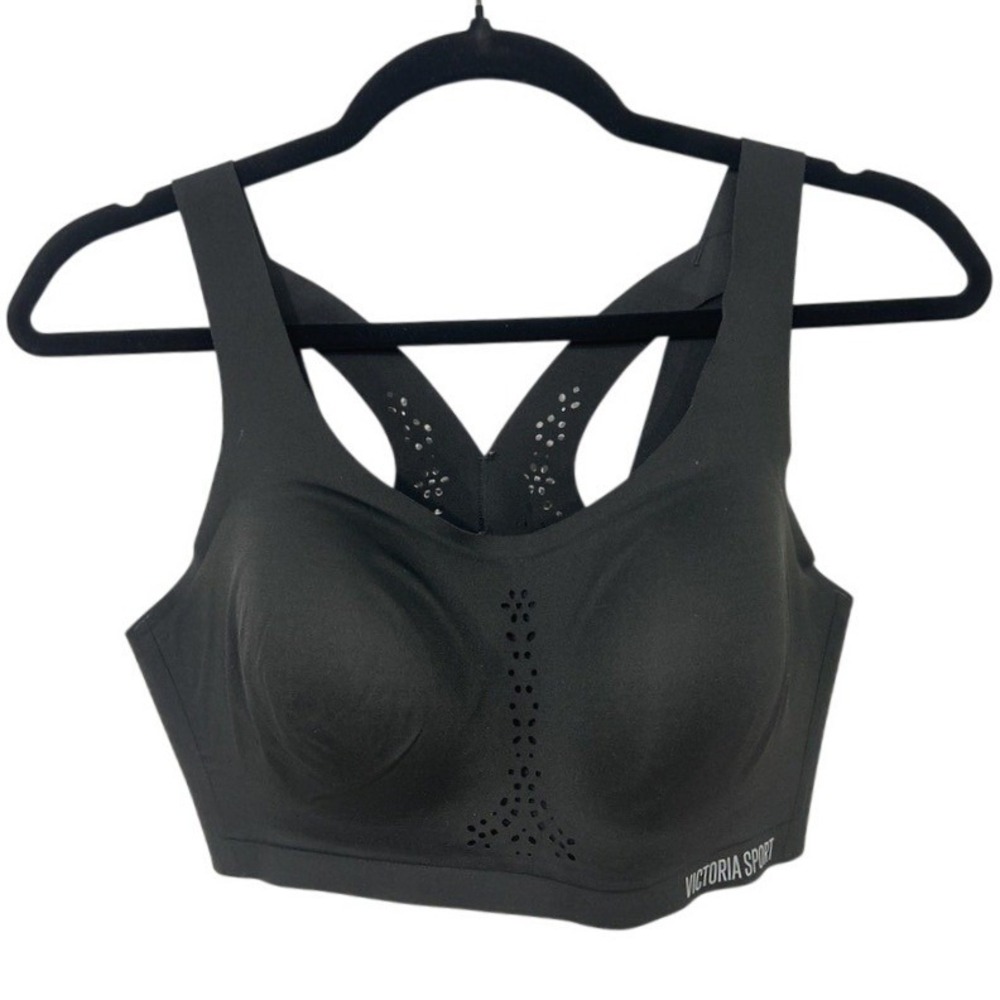 Victoria Sport Angel Max High Impact Sports Bra 34D Black Racerback‎ Support